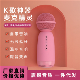 小巨蛋麦克风话筒音响一体手机全民k歌神器无线蓝牙儿童电容麦